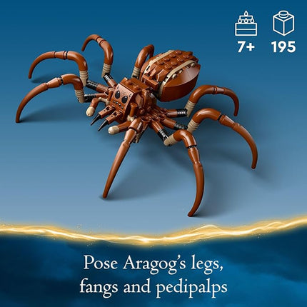 LEGO Harry Potter Aragog in The Forbidden Forest, Spider Toy Playset for Kids, Harry Potter Collectible with Magical Creature and 2 Minifigures, Harry Potter Toy for 7 Year Old Boys and Girls, 76434