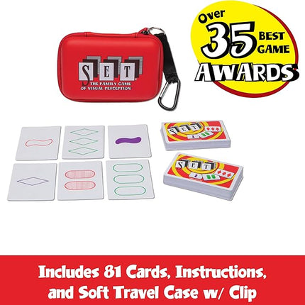 PlayMonster Set Card Games for Kids - Travel Case Bundle, Cards Included, Fun Family Games, Travel, Memory, Learning, Multi-Player, Ages 6+