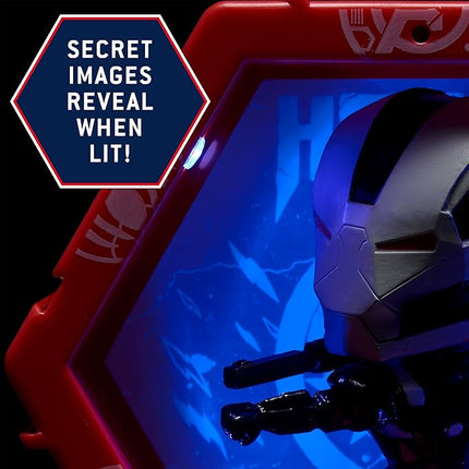 WOW! STUFF PODS Marvel Avengers Collection - War Machine| Superhero Toys Light-Up Bobble-Head Figure | Official Marvel Collectable Toys & Gifts | Number 212 in Series, Multicolor, 4 inches