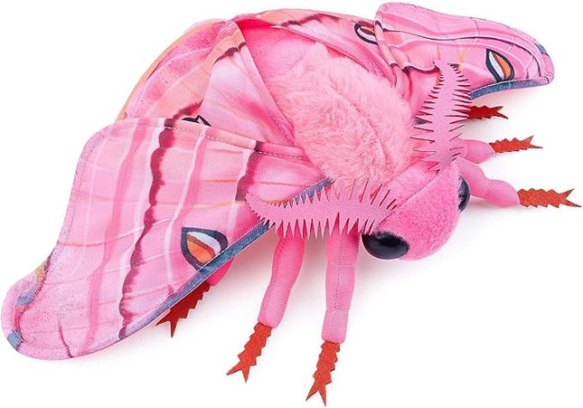 Hawkmoth Plush Toy，Hawkmoth Stuffed Animal，Pink，L