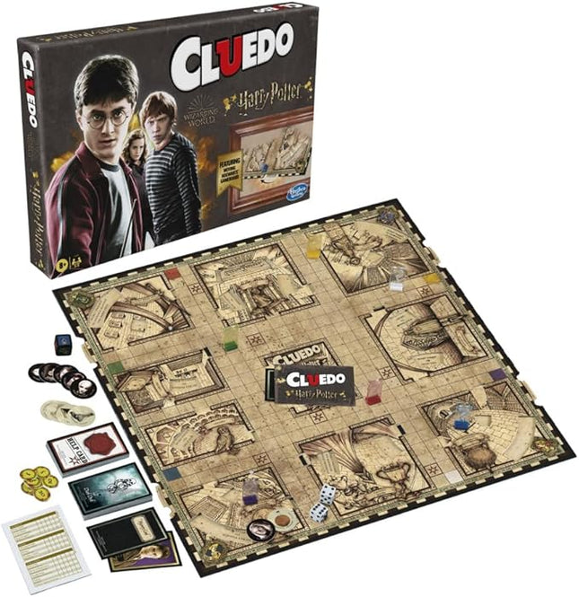 Hasbro Gaming, Clue: Wizarding World Harry Potter Edition Family Board Game for 3 to 5 Players, for Boys and Girls 8+ Years Old, Multicolour, Gifts for Kids and Adults