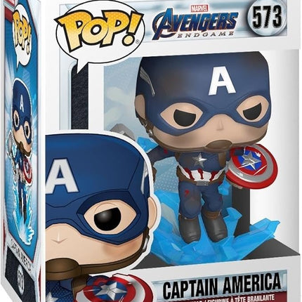Funko Pop! Marvel: Avengers Endgame - Captain America with Broken Shield & Mjoinir