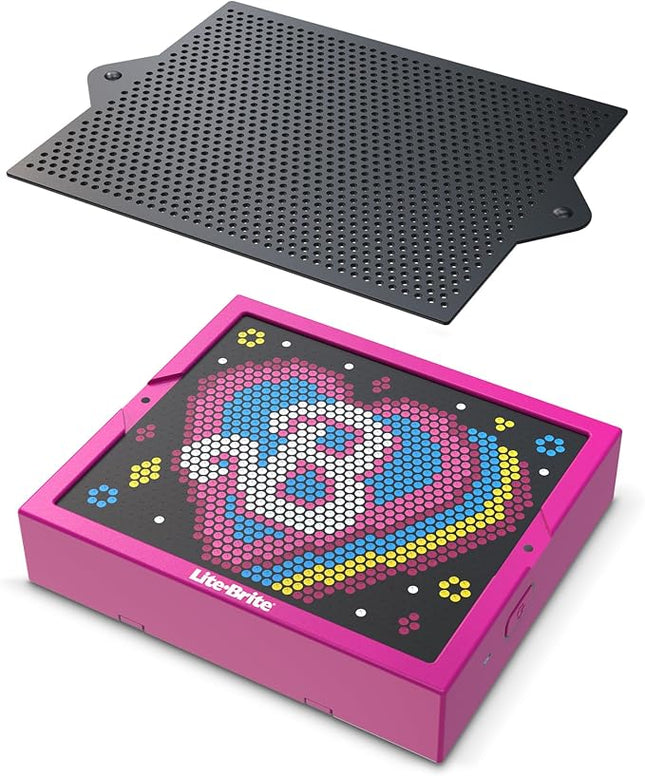 Lite Brite Super Bright HD, Barbie Edition - Creative Retro Light-Up Screen – Educational Play for Children, Enhances Creativity, Gift for Girls and Boys Ages 6+