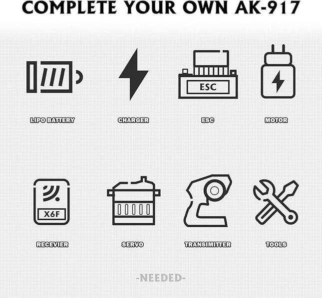 AMORIL 1/10 Carbon Fiber On-Road Drift Car Roller,Electric Touring Rally Car Chassis Frame Body with Alloy Wheel,Split Steel Driveshaft,Speed Bash Roller, Blue