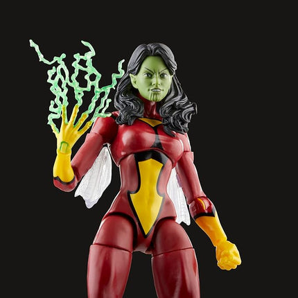 Marvel Legends Series Skrull Queen and Super-Skrull, Avengers 60th Anniversary Collectible 6 Inch Action Figures, 9 Accessories