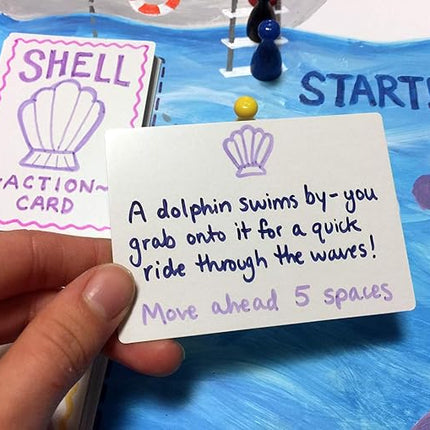 Create Your Own Board Game Set – DIY Kit with Blank Game Board, Game Pieces, Blank Cards, Dice, Spinner – Build Your Own Game for Family Board Games