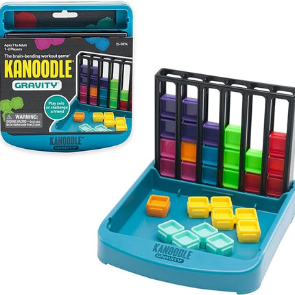 Educational Insights Kanoodle Gravity - 3D Brain Teaser Puzzles, Single Player Brain Game, Fun Travel Games for Kids, Challenging Logic Puzzle Games and Gifts for Kids, Teens & Adults Ages 7+