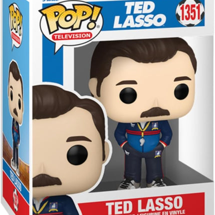 Funko Pop! TV: Ted Lasso Bundle (2-Pack) – Ted Lasso in Coaches Uniform #1351 Common and Chase Collectible Vinyl Figures