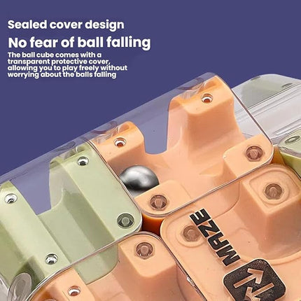 Large Labyrinth 3D Puzzles Maze Cube - Engaging Brain Teaser Toy, 3D Ball Maze, 3D Puzzle Ball Labyrinth Cube for Kids and Adults (1PCS)