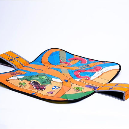 Hot Wheels Tara Toy: ZipBin Ramp It Up - Unzip to Convert Into A 21"x21" Racetrack Playmat & Car Ramp, Storage & Play, Toy Car Box, Kids Ages 3+