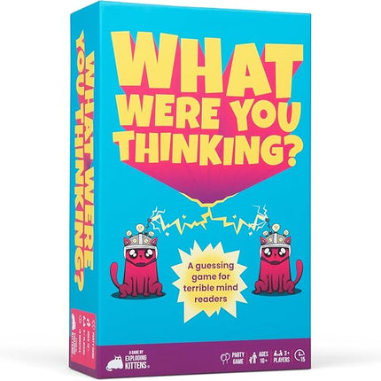 Exploding Kittens What were You Thinking? A Hilarious Guessing Board Game - Party Game for Ages 10 and up - Great for Adults, Teens, and Kids - 3 Players or More