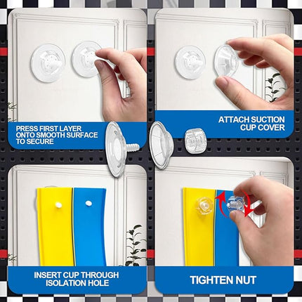 Flexible Race Track Toys for Kids, 15 Ft Double Lane Racetrack with 4 Cars & Suction Cups, Compatible with Hot Wheels & 1/64 Diecast Cars, Portable Roll Up Car Ramp Track Set for Ages 3+(Yellow&Blue)