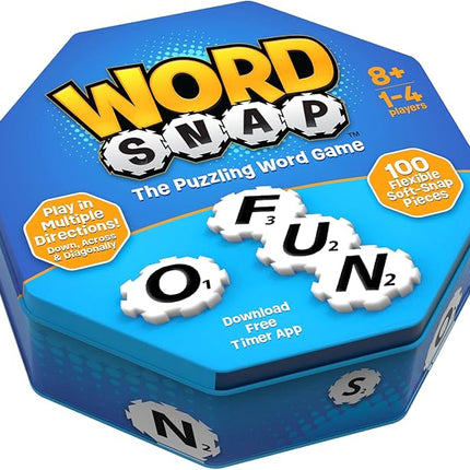 Word Strategy Game, Word Puzzle for Adults, Family, and Kids, Fun Game for Ages 8+, Travel Size, 1-4 Players