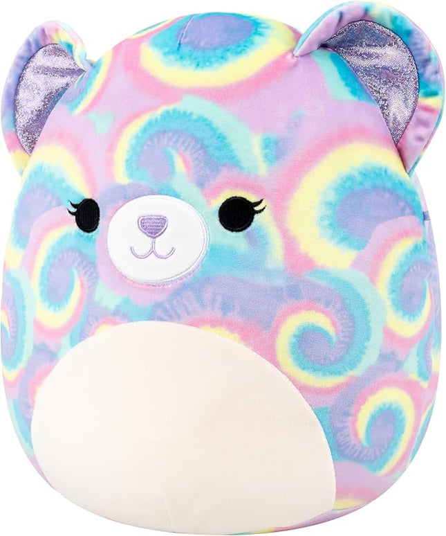 Squishmallows Original 12in Jonessa The Purple Psychedelic Tie-Dye Bear – Official Jazwares Plush (Medium-Sized)