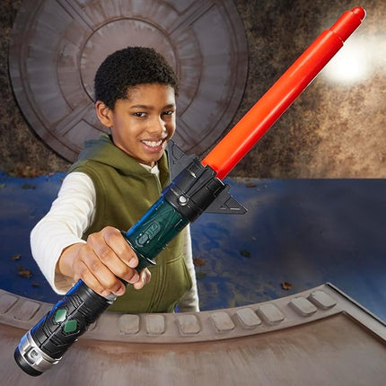 STAR WARS Lightsaber Forge Kyber Core Baylan Skoll, Officially Licensed Orange Customizable Lightsaber, Toys for 4 Year Old Boys and Girls