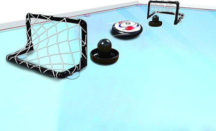 O2 Hockey - Table Top Hockey Game Set for Kids & Family. 2 Players Portable & Fast-Paced Fun Sport Game for Ages 3+ Boys & Girls. Electronic Air Puck, Strikers & Nets Included.
