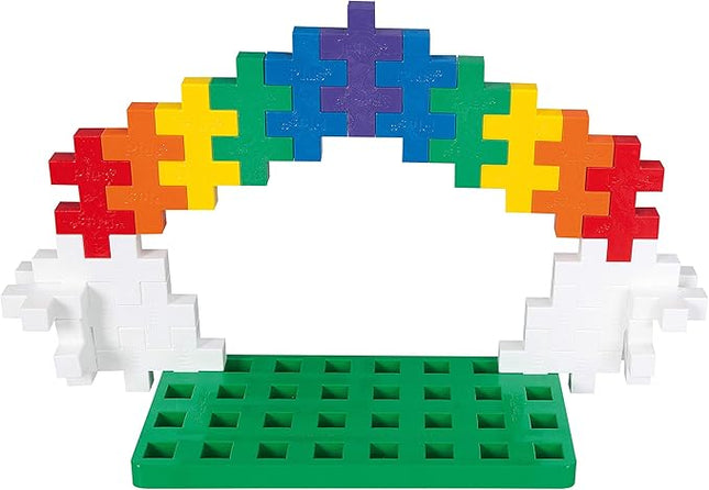 PLUS PLUS Learn to Build Big, Building Toys Set for Toddlers and Preschoolers, Stem Toys for 3+ Year Old, 60 Interlocking Blocks - Basic