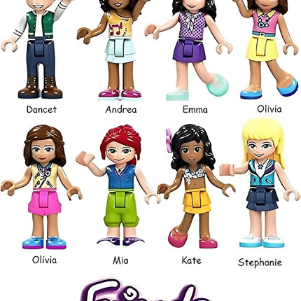 LEGO Friends Girl Female Male Minifigures - Lot of 6 Random Figures (No Duplicates)