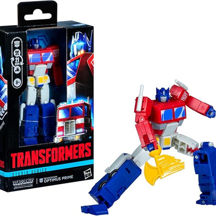 Transformers Toys Studio Series Deluxe Class Devastation Optimus Prime, 4.5-inch Converting Action Figure, 8+