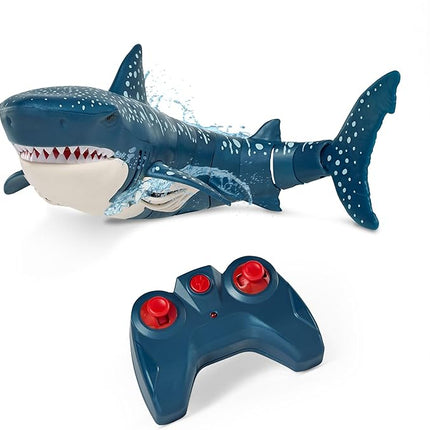 Terra - Remote Control Shark for Pool Toy – Realistic Moving RC Shark Toy for Water Play & Swimming Pools – Fun RC Pool Ocean Lake Toys for Kids – Battery-Operated Floating Toy