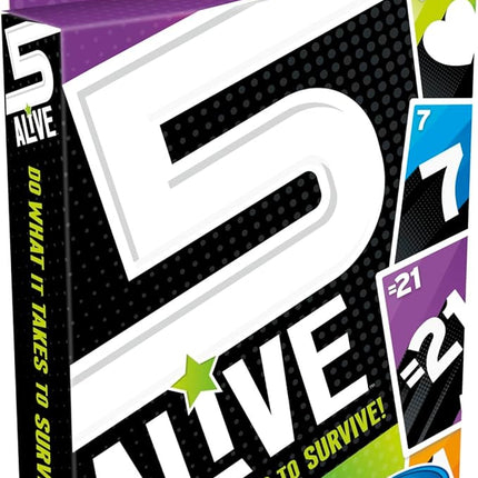 Hasbro Gaming 5 Alive Card Game, Fast-Paced Game for Kids and Families, Easy to Learn, 2 to 6 Players, Fun Summer Activities, Vacation Travel Essentials, Ages 8+