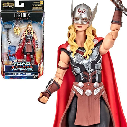 Marvel Legends Series Thor: Love and Thunder Mighty Thor Action Figure 6-inch Collectible Toy, 4 Accessories, 1 Build-A-Figure Part