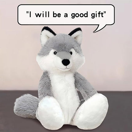Wolf Stuffed Animal – Cute Wolf Plush Toy for Kids & Adults – Birthday Surprise& Room Decor –A Cuddly Companion for Everyday hugs and Bedtime