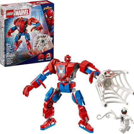 LEGO Marvel Spider-Man Mech vs. Anti-Venom Building Toy Set - Spider-Man Toy for Kids, Boys and Girls, Ages 6+ - Buildable Action Figure - Superhero Gift for Birthday - 76308