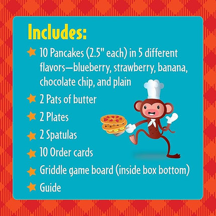 Educational Insights Pancake Pile-Up, Sequence Relay Board Game for Preschoolers, For 2-4 Players, Easter Basket Stuffers for Kids, Gift for Kids Ages 4+