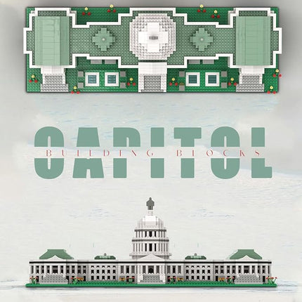 dOvOb Micro Mini Blocks United States Capitol Building Set, 2888 Pieces Bricks, 3D Puzzle Collection Model Kit as Gift for Adults or Kids