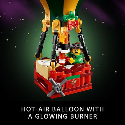 LEGO Icons Santa's Post Office Building Set for Adults - Christmas Village Decoration for Home - Includes Santa Minifigure, 4 Elves Minifigures, and More - Gift Idea for Men and Women - 10339