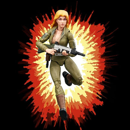 G.I. Joe Classified Series Retro Cardback Courtney “Cover Girl” Krieger, Collectible 6 Inch Action Figure with 9 Accessories