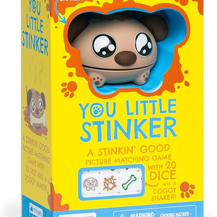 Exploding Kittens You Little Stinker 2-5 Players - Ages 4+ - 5 Minutes to Play - Matching Game with Dice and Shaker - Kid Friendly Dice Game, Family Game Night, Engaging Kids Game