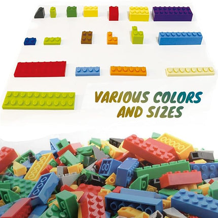 1500 Pieces Building Bricks, Classic Bulk Small Blocks, Classic Bricks Set Basic Building Blocks Compatible with All Major Brands