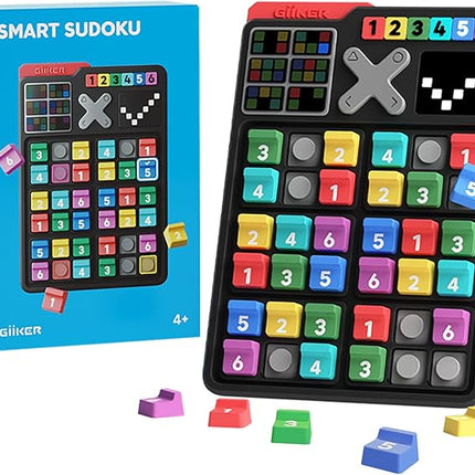 GiiKER Smart Sudoku Puzzle Games, Original 2500 Challenges Sudoku for Kids, Brain Teaser Puzzle for Kids, Travel Games Birthday Gifts for Boys Girls, Easter Basket Stuffers Toys for All Ages