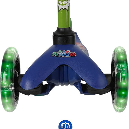 Voyager - Self Balancing Kick Scooter with Light Up Wheels, Extra Wide Deck, 3 Wheel Platform, Foot Activated Brake, 75 lbs Limit, Kids & Toddlers Girls or Boys, for Ages 3 and Up
