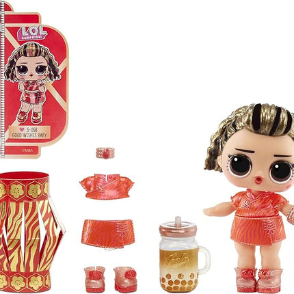 L.O.L. Surprise! Year of The Tiger Doll Good Wishes Baby with 8 Surprises, Lunar New Year Doll, Accessories, Limited Edition Doll