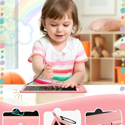 KOKODI LCD Writing Tablet,Gifts for 3 Years Old Boys and Girls,10 Inch Colorful Doodle Board Drawing Tablet, Erasable Reusable Electronic Drawing Pads, Educational and Learning Toy for Kids