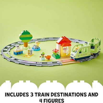 LEGO DUPLO Town Interactive Adventure Train Set - Building Toy for Toddlers, Boys and Girls, Ages 2+ - Learning Train Toy Playset with Lights and Sounds - Gift for Birthdays and Holidays - 10427