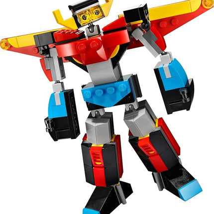 LEGO Creator 3 in 1 Super Robot Building Kit, Kids Can Build a Toy Robot or a Toy Dragon, or a Model Jet Plane, Makes a Creative Gift for Kids, Boys, Girls Age 7+ Years Old, 31124