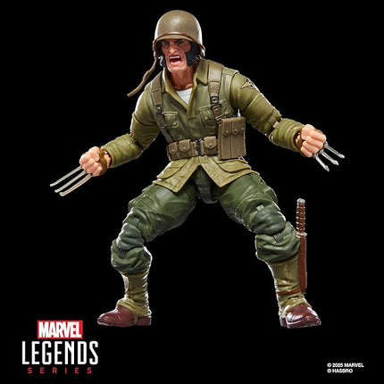 Marvel Legends Series Wolverine (WWII Logan), X-Men Comics Collectible 6-Inch Scale Action