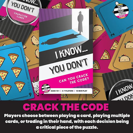 I know... You Don't Strategic Card Game for Family Game Night by Taco Cat Goat Cheese Pizza | Easy to Learn | Fast 10 Minute Rounds | Fun for Kids, Teens, and Adults | 3 - 7 Players