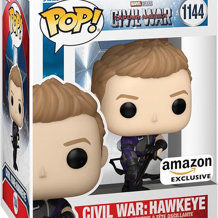 Funko Pop Marvel: Captain America: Civil War Build A Scene - Hawkeye Figure 2 of 12 - Amazon Exclusive - Collectable Vinyl Figure - Gift Idea - Official Merchandise - Toys for Kids & Adults