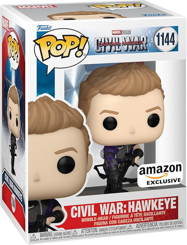 Funko Pop Marvel: Captain America: Civil War Build A Scene - Hawkeye Figure 2 of 12 - Amazon Exclusive - Collectable Vinyl Figure - Gift Idea - Official Merchandise - Toys for Kids & Adults