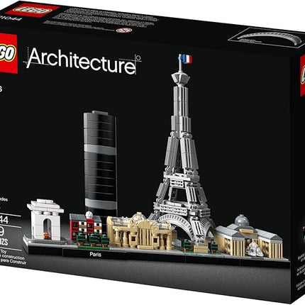 LEGO Architecture Paris Model Building Set - Detailed Display Building Blocks for Kids, Boys and Girls, Ages 12+ - Gift for Travelers - 21044