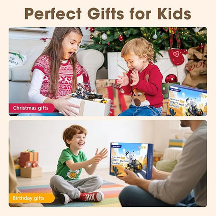 ACEBOTT Robot Kit, Robotics for Kids Ages 8-12 12-16, STEM Toys for Boys with Remote & App Control, Arduino & Scratch Compatible, Science Kits for Kids Age 8-12 12-16, Gift for Boys & Girls(Yellow)