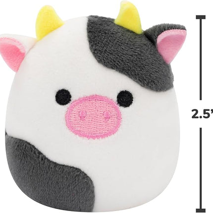 Squishmallows Original Micromallows 6-Pack – Cailey Crab, Cole Turtle, Connor Cow, GAVI Turkey, Hasani Hedgehog, Zarina Banana Slug