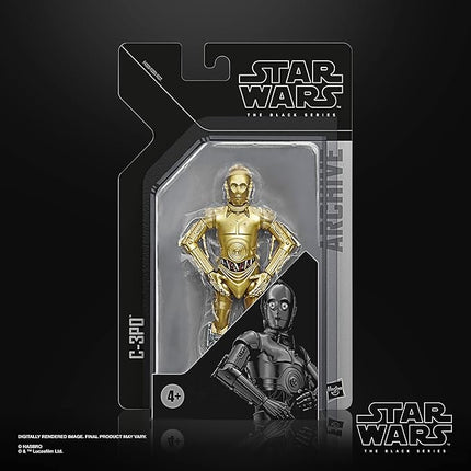STAR WARS The Black Series Archive C-3PO Toy 6-Inch-Scale A New Hope Collectible Premium Action Figure, Toys Kids Ages 4 and Up