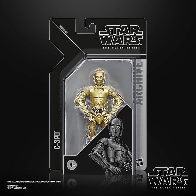 STAR WARS The Black Series Archive C-3PO Toy 6-Inch-Scale A New Hope Collectible Premium Action Figure, Toys Kids Ages 4 and Up
