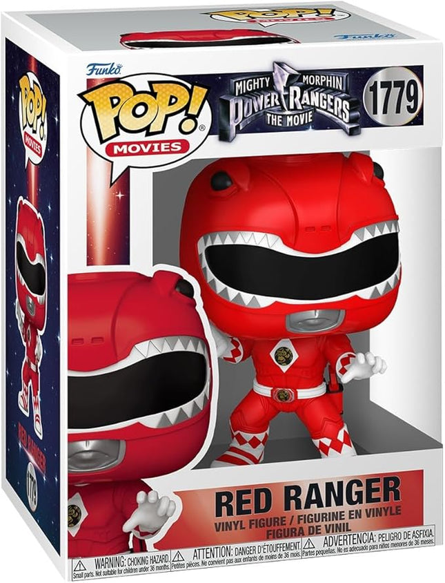 Funko Pop! Movies: Mighty Morphin Power Rangers: The Movie - Red Ranger - Power Rangers Movie - Collectable Vinyl Figure - Gift Idea - Official Merchandise - Toys for Kids & Adults - Movies Fans